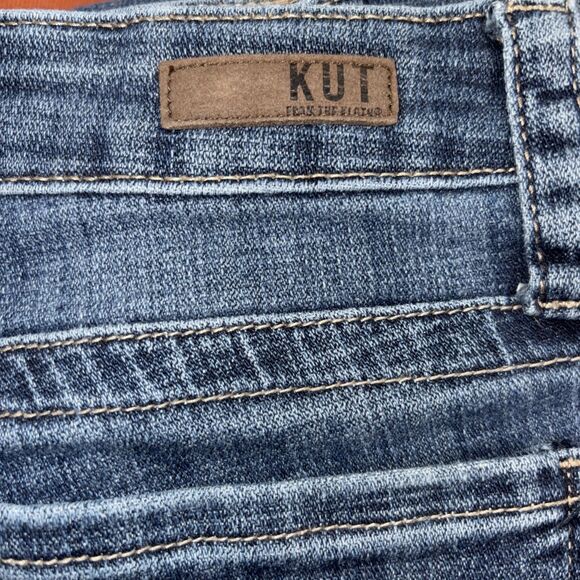 Kut From The Kloth Straight Leg Jeans Women’s Size 4 Mid rise Medium Wash - Picture 7 of 13